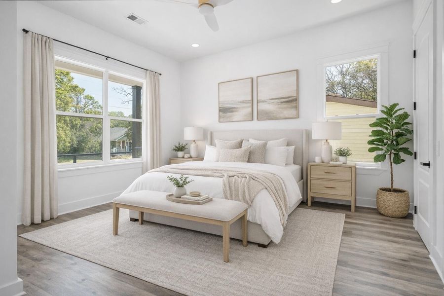 Furnished interior view inside a new home in , North Charleston (Image 12).