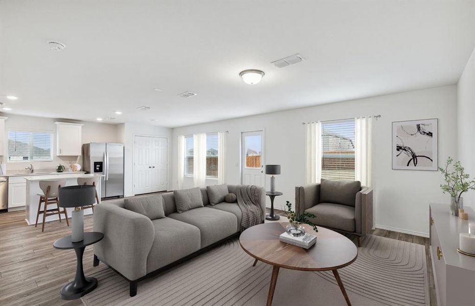 *Virtual Representation - Gathering room with view of main living areas *Virtual Representation - Gathering room with view of main living areas