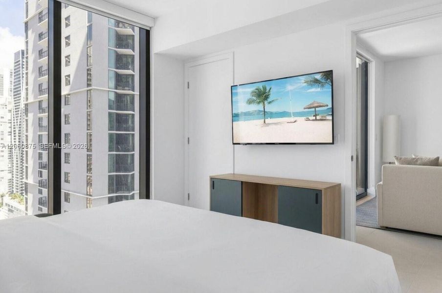 Furnished interior view inside a new home in , Miami (Image 37).