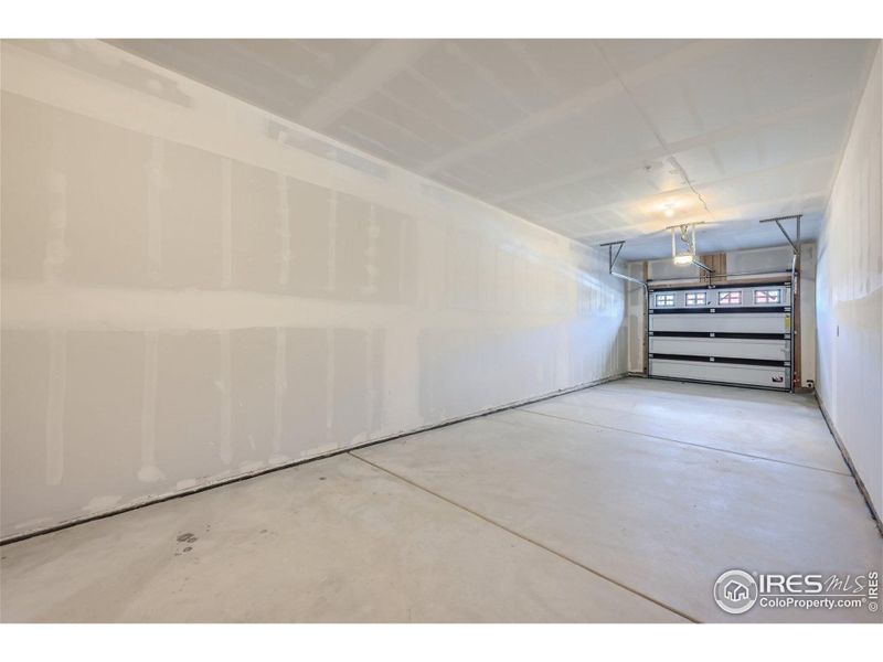 Private 2-Car Tandem Attached Garage