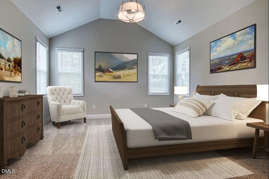 Furnished interior view inside a new home in The View, Durham (Image 19).