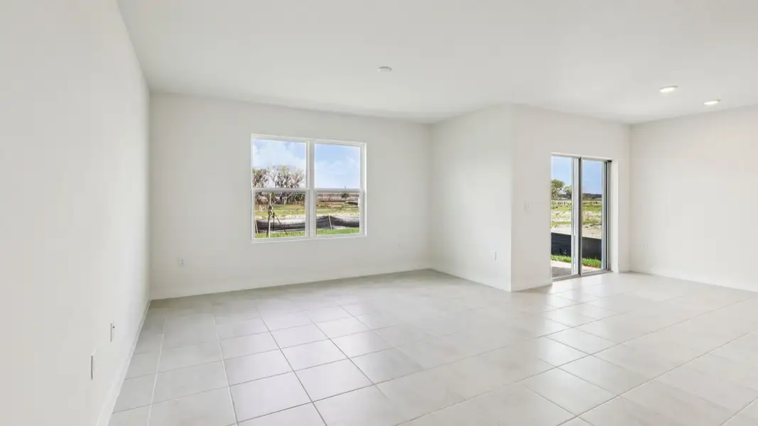 Representative unfurnished interior of a home built from the Baker by DRB Homes in Liberty Trace, Haines City (Image 14).