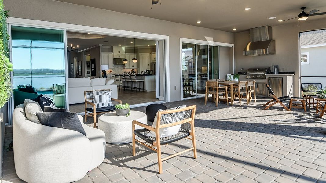 Representative exterior details of a home built from the Pallazio by Taylor Morrison in Esplanade at McKinnon Groves, Winter Garden (Image 25).