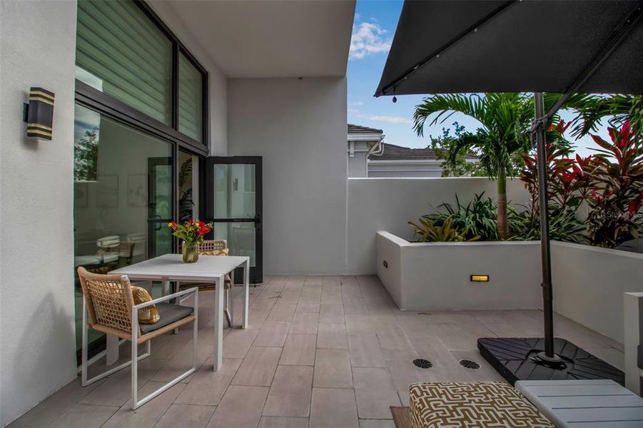 Exterior details and patio area of a home in , Sarasota (Image 21). Exterior details and patio area of a home in , Sarasota (Image 21).