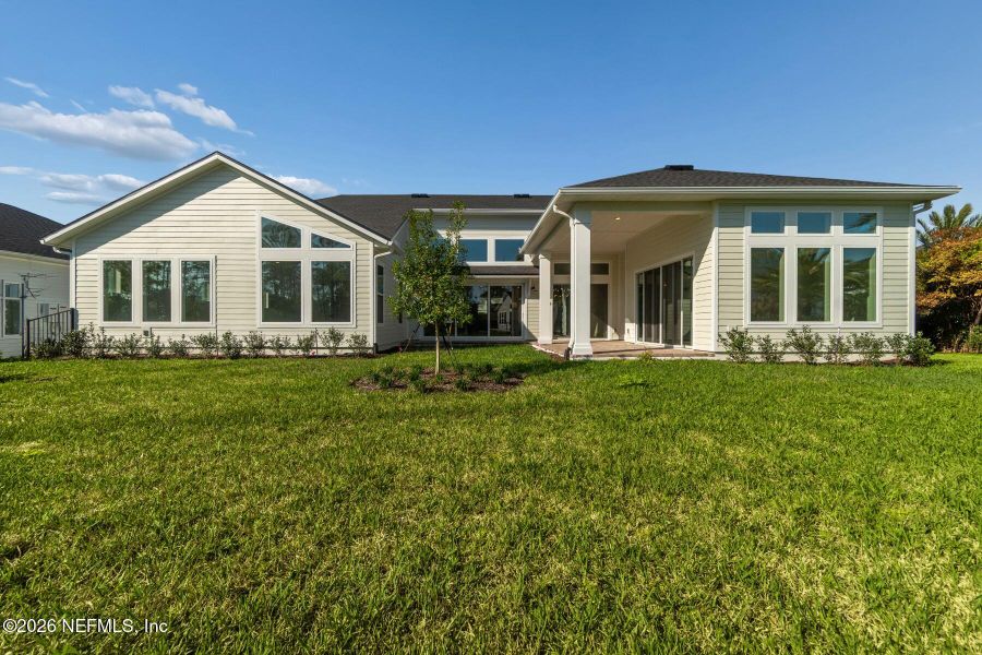 Exterior details and patio area of a home in Coral Ridge at Seabrook 80’, Ponte Vedra (Image 4).
