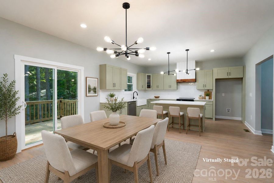 Furnished interior view inside a new home in , Dallas (Image 12).