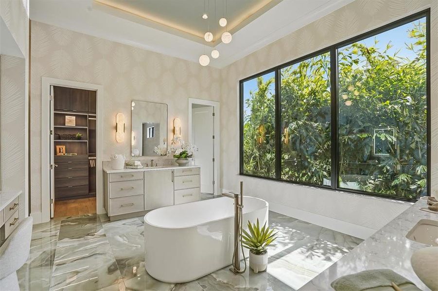 Furnished interior view inside a new home in , Sarasota (Image 41).