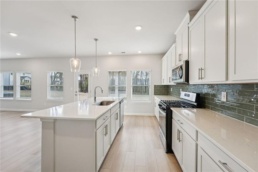 Furnished interior view inside a new home in Westmont Preserve, Powder Springs (Image 9).
