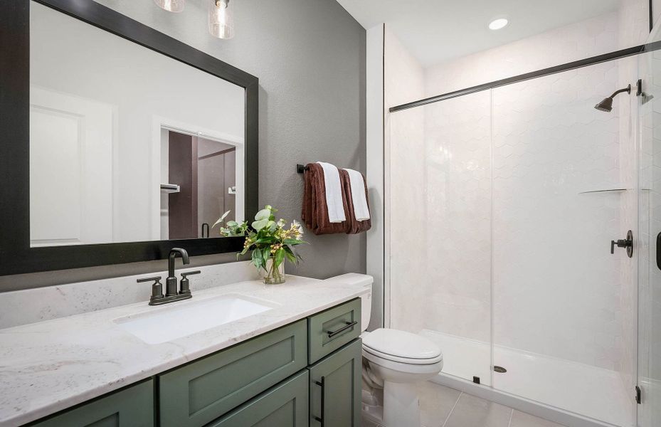 Representative furnished interior of a home built from the Prestige by Del Webb in Del Webb Austin at Lost Pines, Bastrop (Image 57).