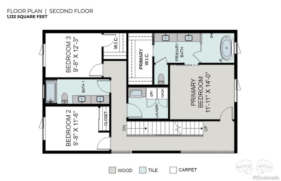 2D floor plan layout of this home in , Wheat Ridge, CO (Image 18).