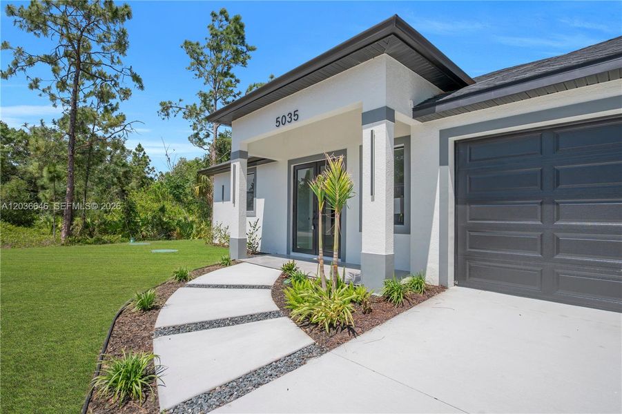 Exterior details and patio area of a home in , Labelle (Image 27). Exterior details and patio area of a home in , Labelle (Image 27).