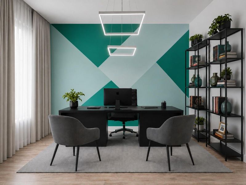 A versatile bonus space greets you just off the entrance — ideal for a home office, playroom, or game room. Finished with an accent wall for a touch of color and a modern light fixture for a polished feel. (Virtually staged) A versatile bonus space greets you just off the entrance — ideal for a home office, playroom, or game room. Finished with an accent wall for a touch of color and a modern light fixture for a polished feel. (Virtually staged)