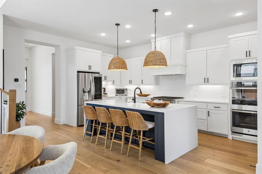 Furnished interior view inside a new home in Fields 50', Frisco (Image 8). Furnished interior view inside a new home in Fields 50', Frisco (Image 8).