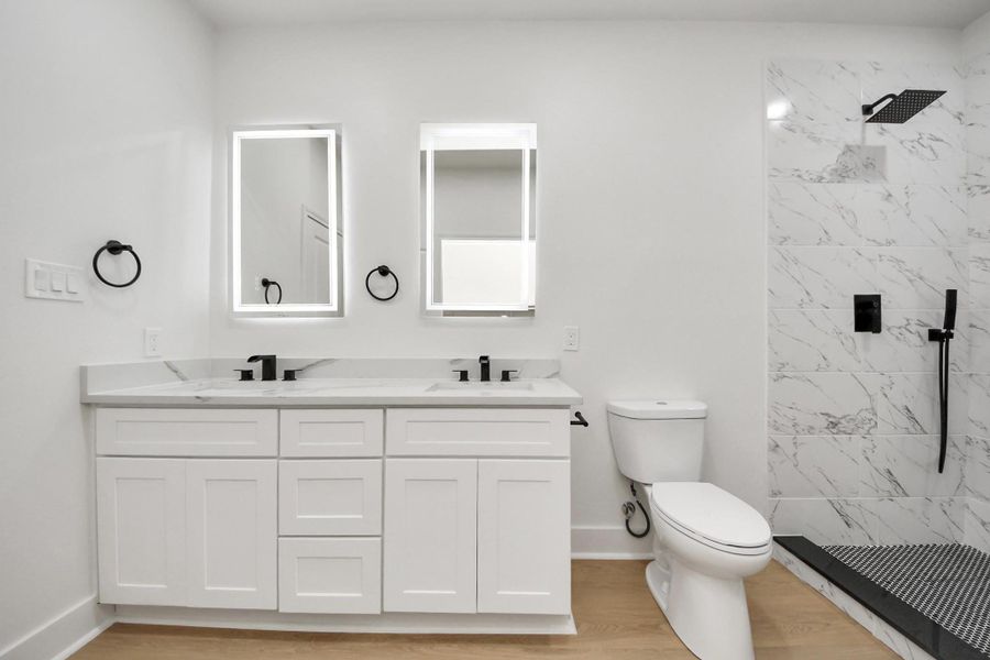 Furnished interior view inside a new home in , Houston (Image 43).
