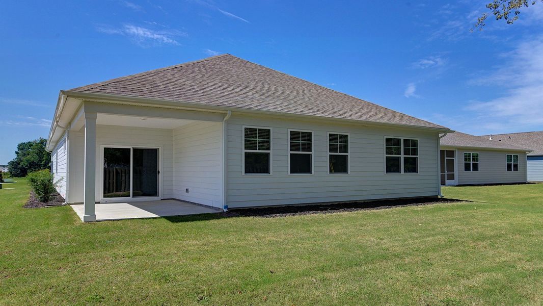 Exterior details and patio area of a home in Sease's Pond, Gilbert (Image 20).
