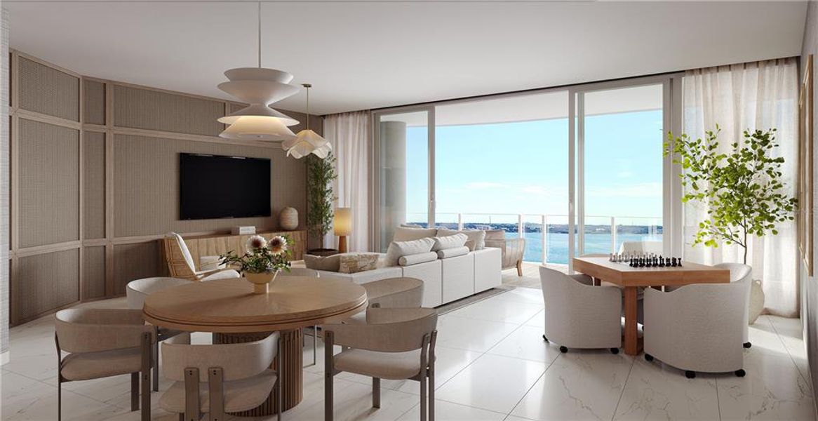 Furnished interior view inside a new home in , Clearwater (Image 6).