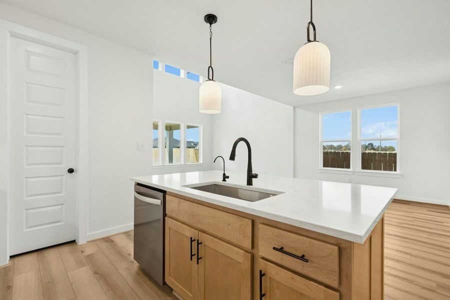 Furnished interior view inside a new home in University Heights, Round Rock (Image 9).