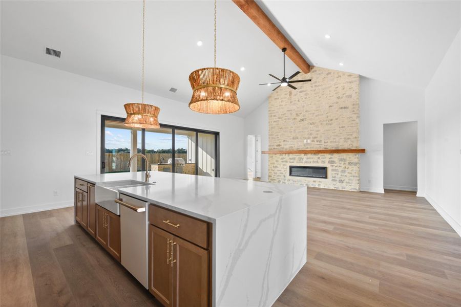 Furnished interior view inside a new home in King Oaks, Salado (Image 5). Furnished interior view inside a new home in King Oaks, Salado (Image 5).