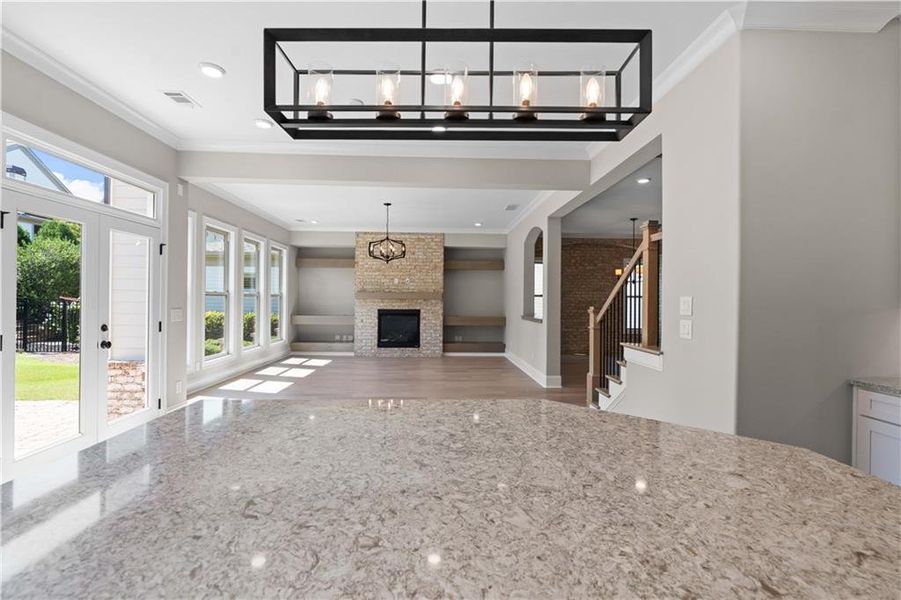 Spacious, unfurnished interior of a new home in Bellwyn, Johns Creek (Image 39).