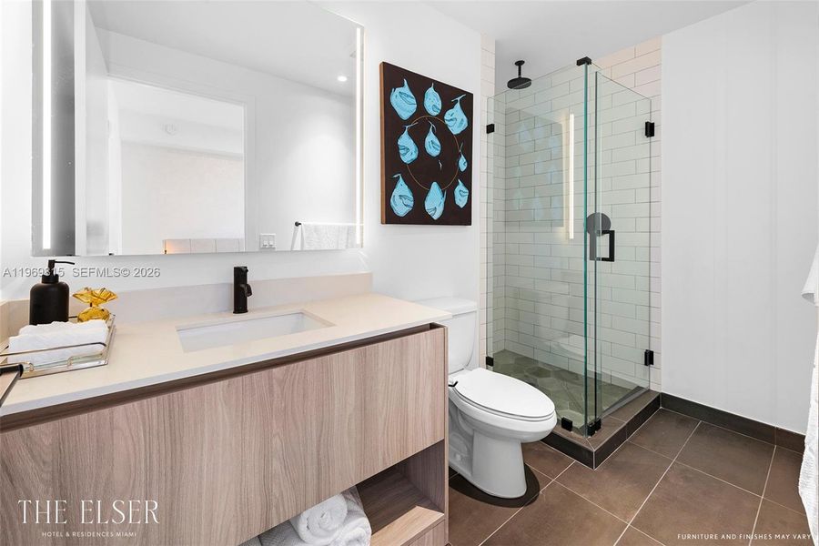 Furnished interior view inside a new home in , Miami (Image 10).