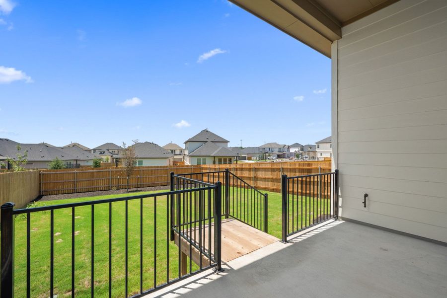 Exterior details and patio area of a home in Heritage, Dripping Springs (Image 26). Exterior details and patio area of a home in Heritage, Dripping Springs (Image 26).