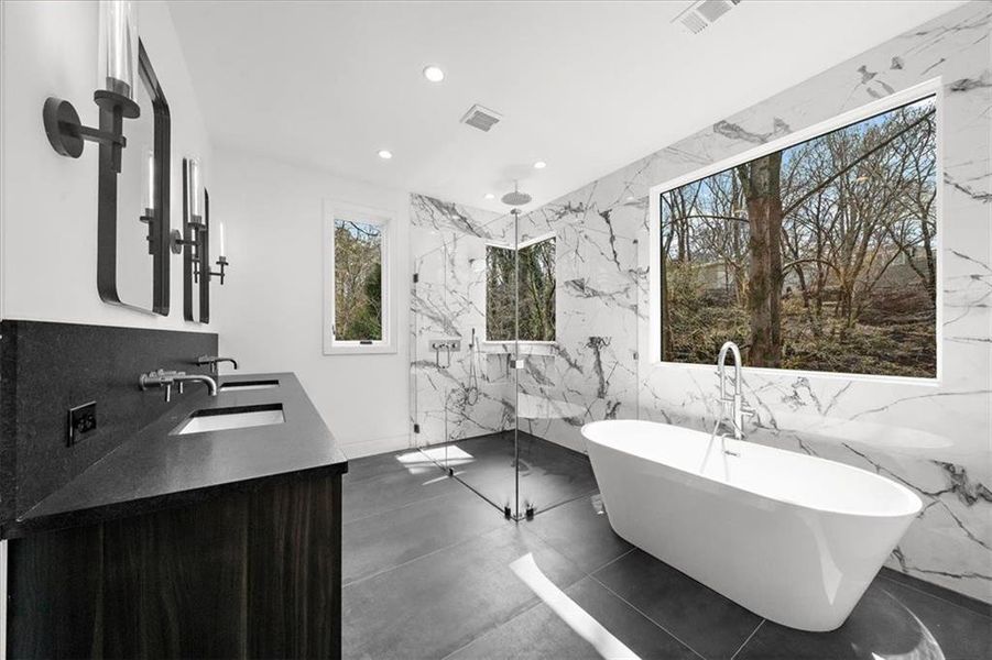 Furnished interior view inside a new home in , Atlanta (Image 55).