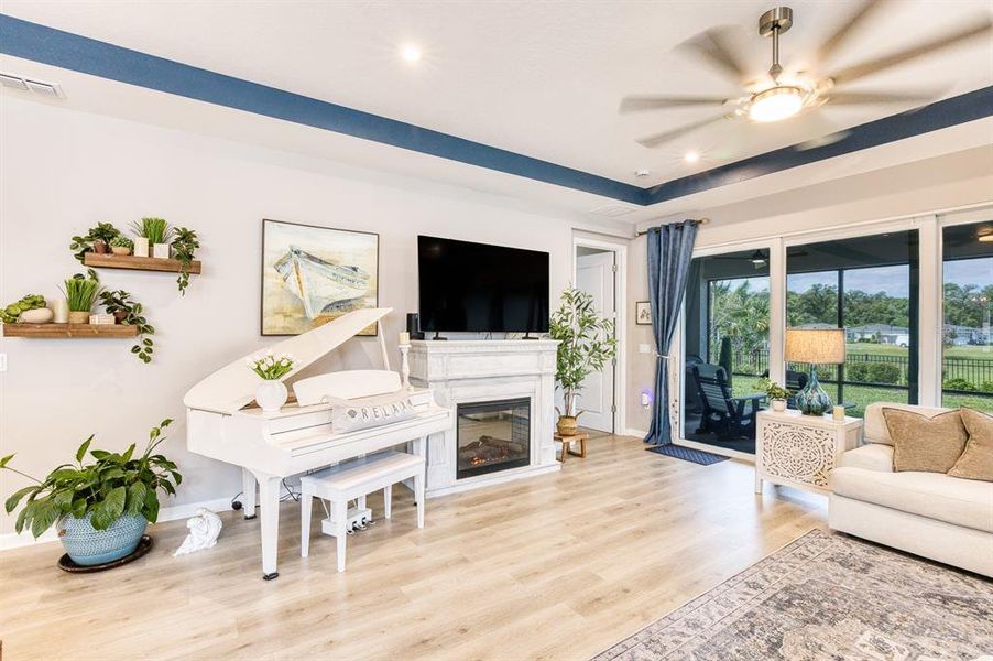 Furnished interior view inside a new home in , Deland (Image 34).