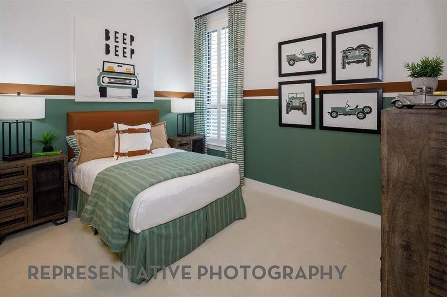 Furnished interior view inside a new home in Star Trail, Prosper (Image 12).