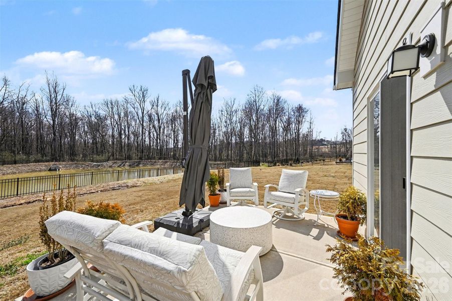 Exterior details and patio area of a home in Summerlyn Village, Kannapolis (Image 3).