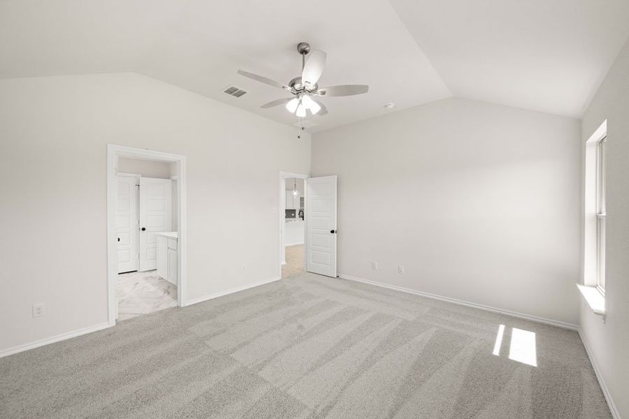 Front exterior of a new home in Baker Farms, Cleburne, TX, highlighting curb appeal (Image 12). Front exterior of a new home in Baker Farms, Cleburne, TX, highlighting curb appeal (Image 12).