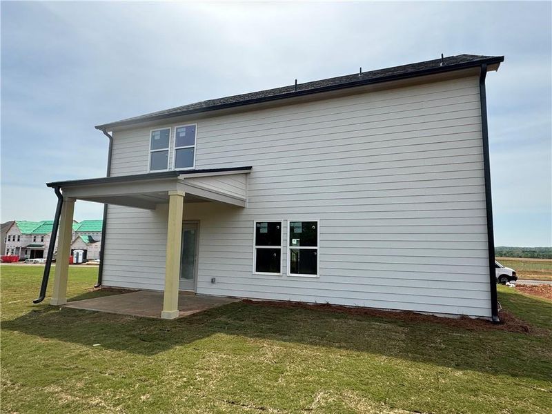 Exterior details and patio area of a home in Langston Reserve, Cartersville (Image 3).