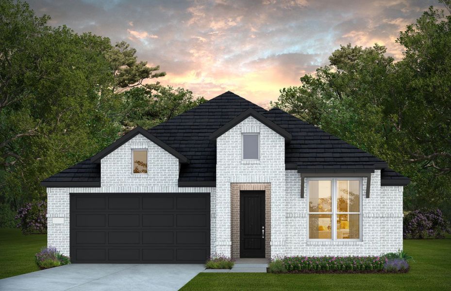 Representative exterior photo of a completed home built from the Chilton by Pulte Homes in Blue Creek Trails, Richmond, TX (Image 12).