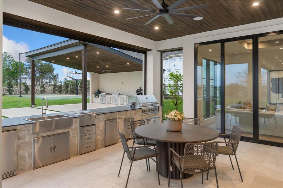 Exterior details and patio area of a home in , Frisco (Image 3).