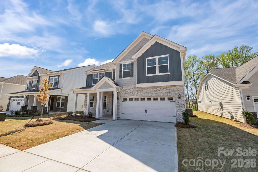 Front exterior of a new home in McFarland Estates, York, SC, highlighting curb appeal (Image 21).
