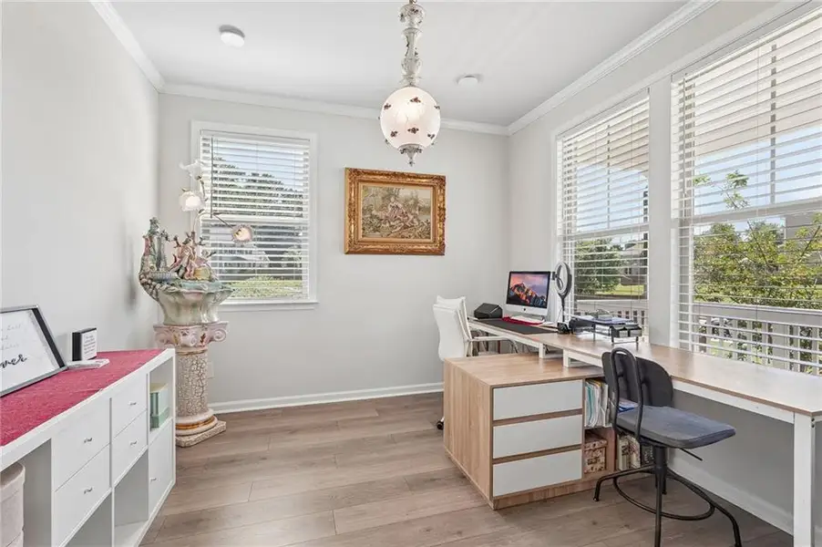 Furnished interior view inside a new home in Haley Station, Canton (Image 11).