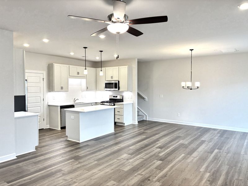 Furnished interior view inside a new home in Reidville Town Center, Reidville (Image 5). Furnished interior view inside a new home in Reidville Town Center, Reidville (Image 5).