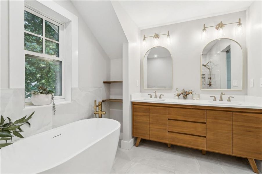 Furnished interior view inside a new home in , Pine Lake (Image 32).