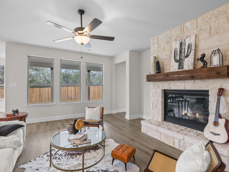 Furnished interior view inside a new home in The Reserve at Potranco Oaks, Castroville (Image 13).