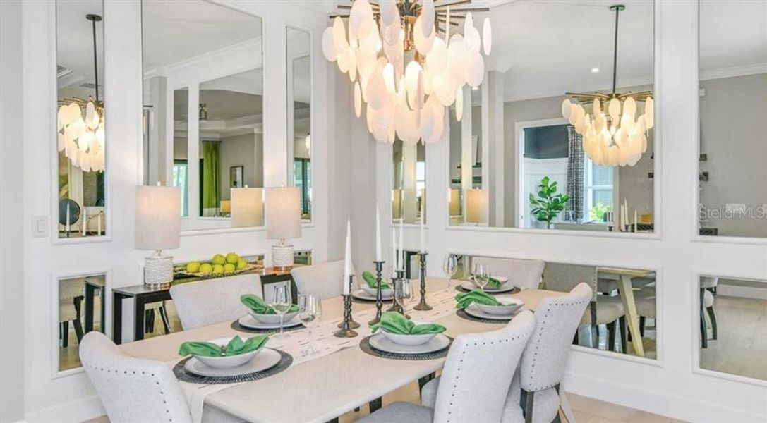 Furnished interior view inside a new home in Esplanade at Skye Ranch, Sarasota (Image 3).