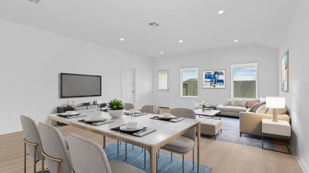 Representative furnished interior of a home built from the Kingston by D.R. Horton in Watermark, Alvin (Image 8).