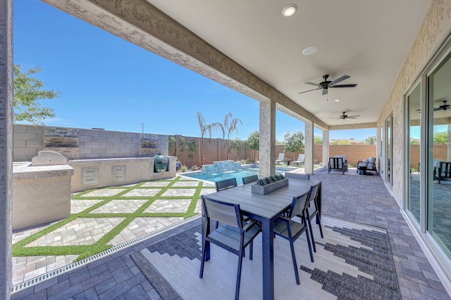 Representative exterior details of a home built from the Mahogany by Mattamy Homes in Landmarke, Queen Creek (Image 26).