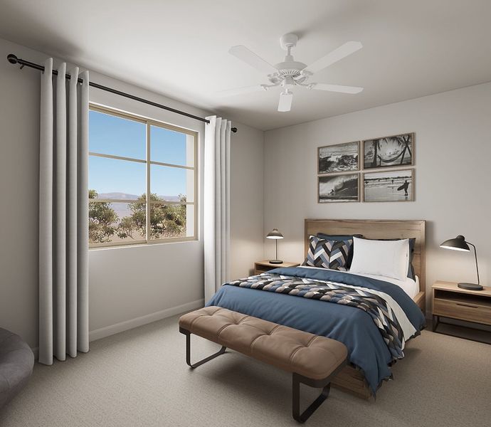 Representative furnished interior of a home built from the Laurel Plan 4002 by Tri Pointe Homes in Waterston Central, Gilbert (Image 23).