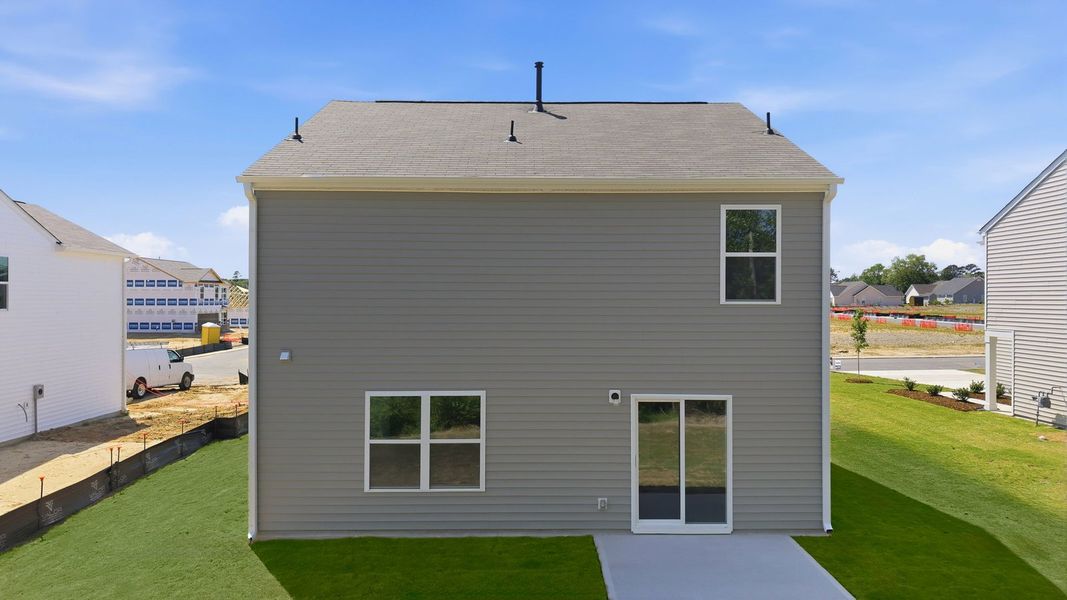 Exterior details and patio area of a home in Hunter Hill, Rocky Mount (Image 4).