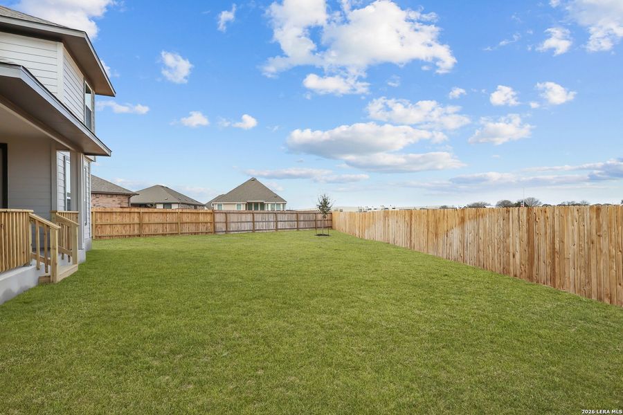 Exterior details and patio area of a home in Megan's Landing, Castroville (Image 4). Exterior details and patio area of a home in Megan's Landing, Castroville (Image 4).