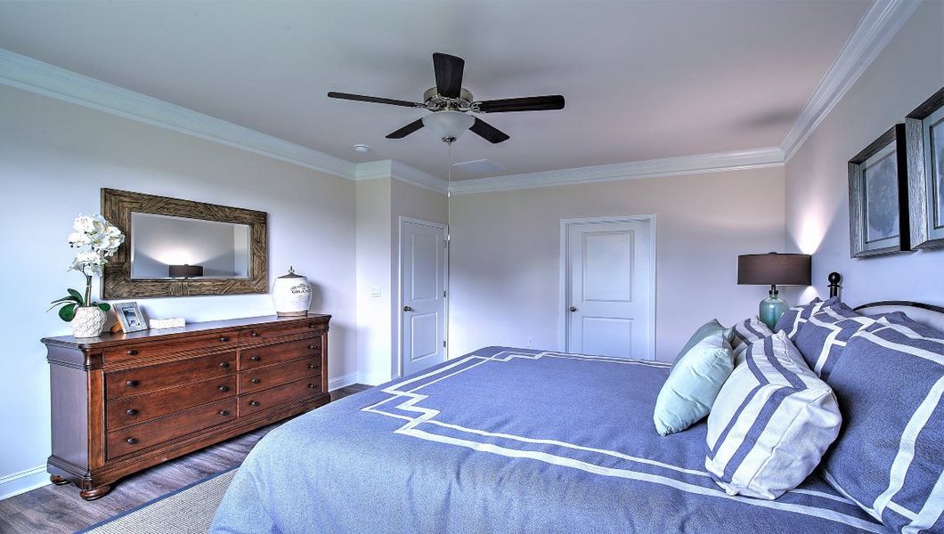 Furnished interior view inside a new home in Reserve at Tap Root Farms, Fletcher (Image 27).