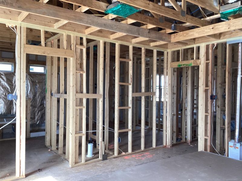In-progress construction of a new home in Lariat, Liberty Hill, TX (Image 24).