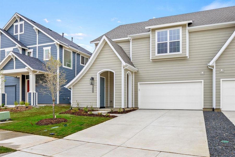 Exterior details and patio area of a home in North Square at Uptown, Celina (Image 4).