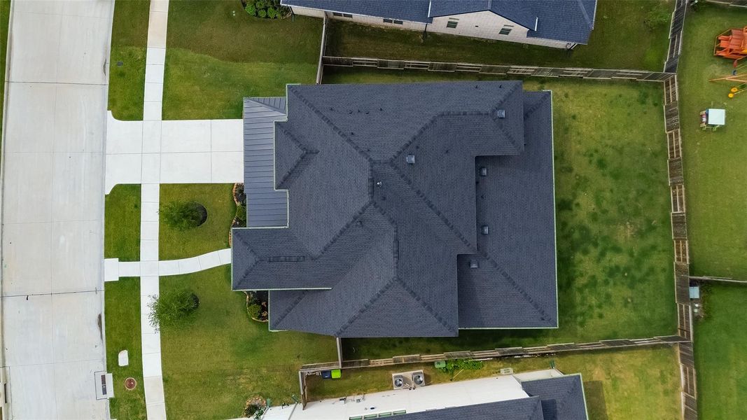 Nice sized lot with a large backyard.