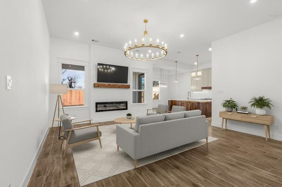 Furnished interior view inside a new home in , Fort Worth (Image 15).