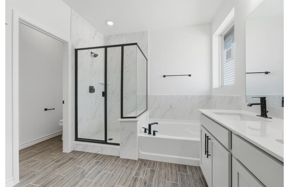 Furnished interior view inside a new home in Lily Springs, Seguin (Image 4). Furnished interior view inside a new home in Lily Springs, Seguin (Image 4).